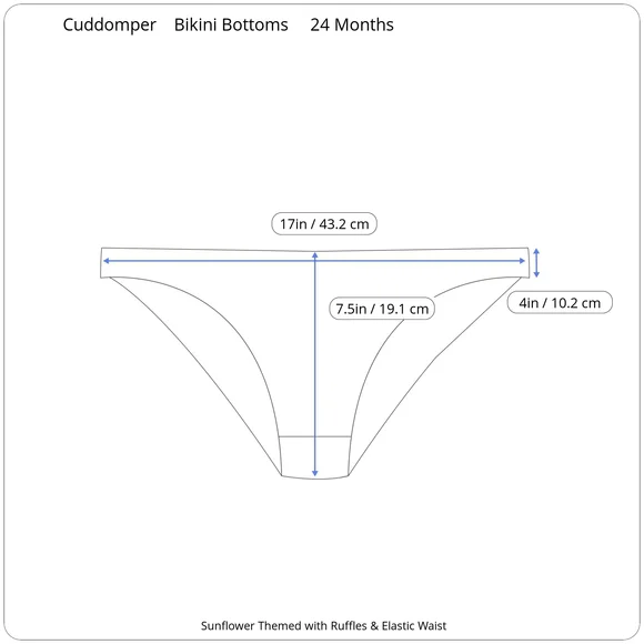 Toddler Girls 24M Swimsuit Cute 2 Piece Tankini Bathing Suit Ruffle Beach Bikini - Picture 10 of 13